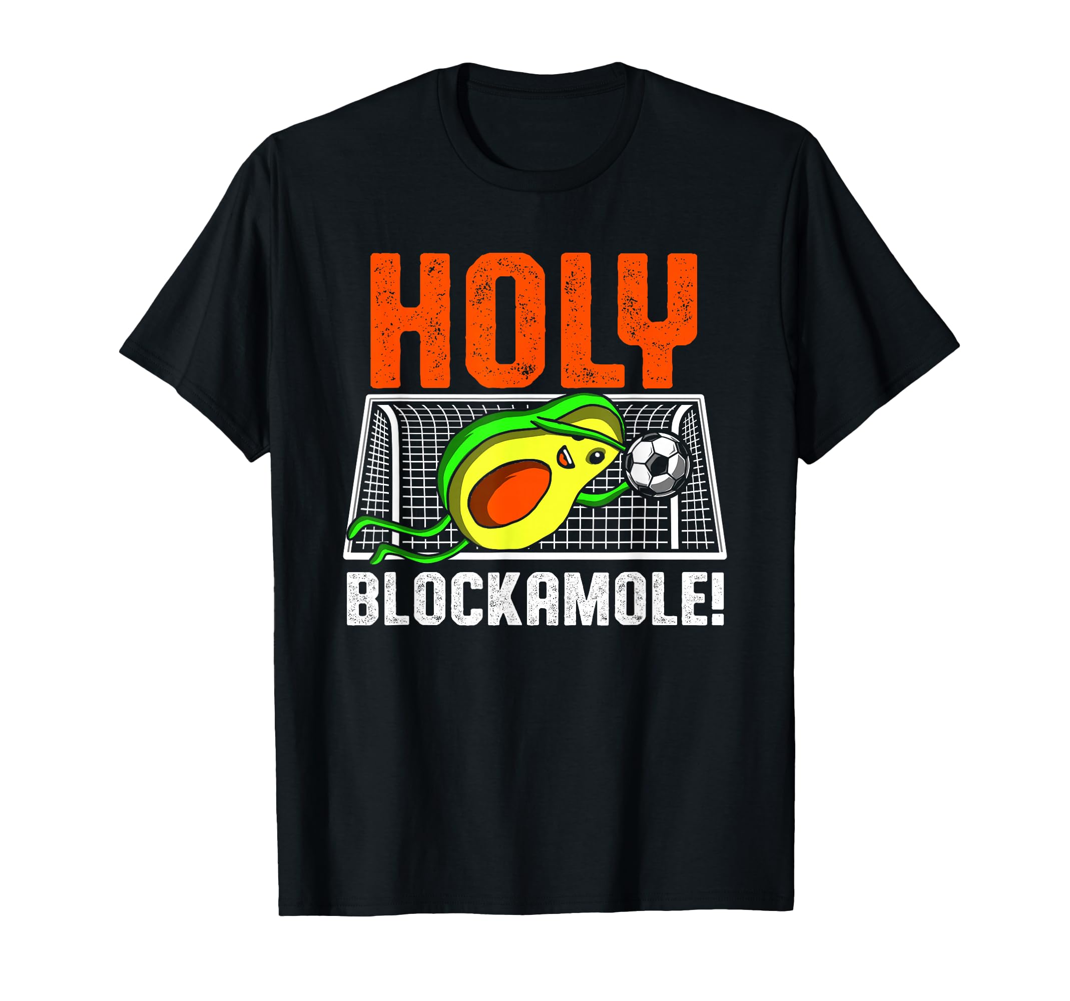 Holy Blockamole Soccer Player Avocado T-Shirt - Novelty Apparel Unisex