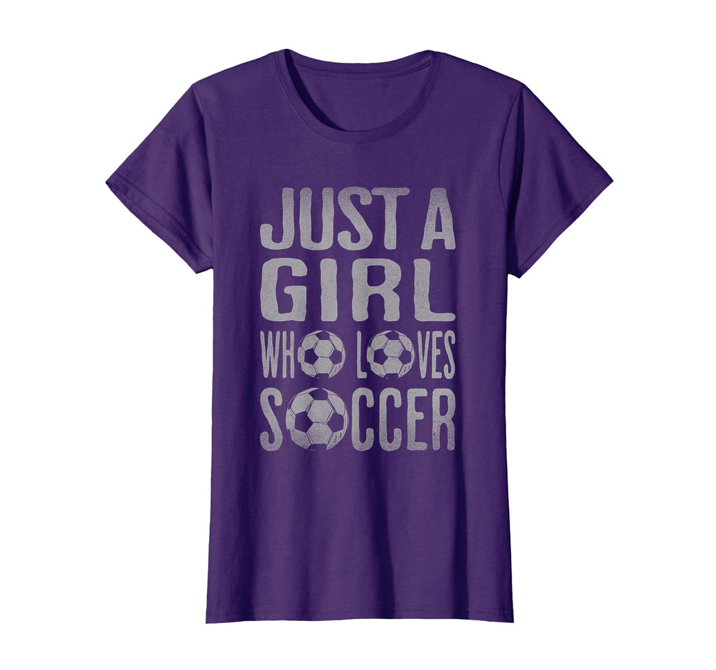 Soccer Soccer Player Just Who Loves T-Shirt - Streetwear Style Men Women