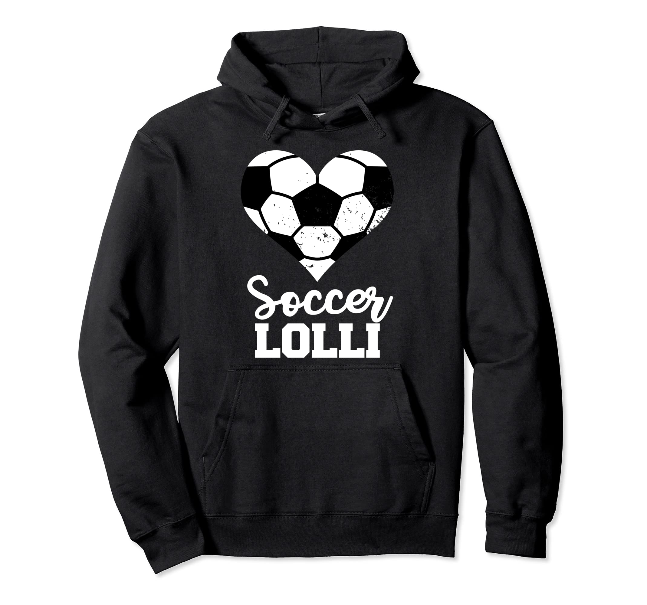 Soccer Lolli Funny Soccer Heart Grandma Hoodie - Novelty Apparel Unisex