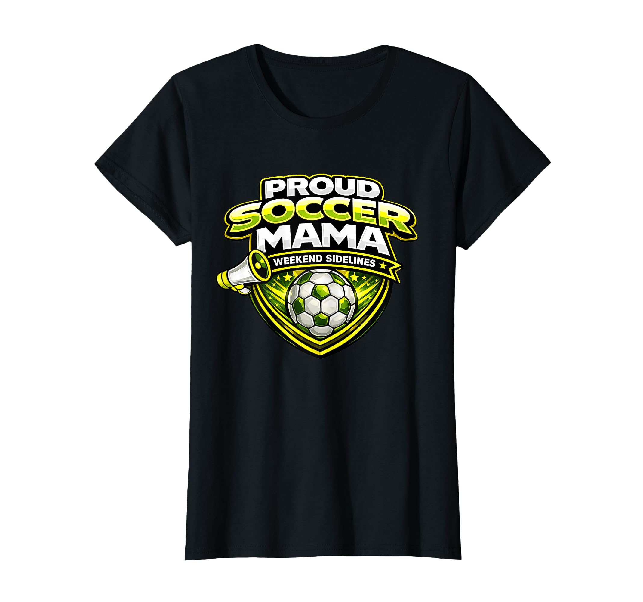 Proud Soccer Mama Funny Weekend T-Shirt - Fun Novelty Design Unisex
