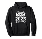 Proud Mom 2025 Senior Soccer Ball Hoodie - Graphic Print for Adults