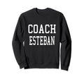 Coach Esteban Custom Football Soccer Sweatshirt - Trendy Graphic Unisex