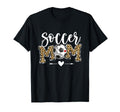 Soccer Mom Leopard Funny Soccer Mom T-Shirt - Custom Art Print Unisex