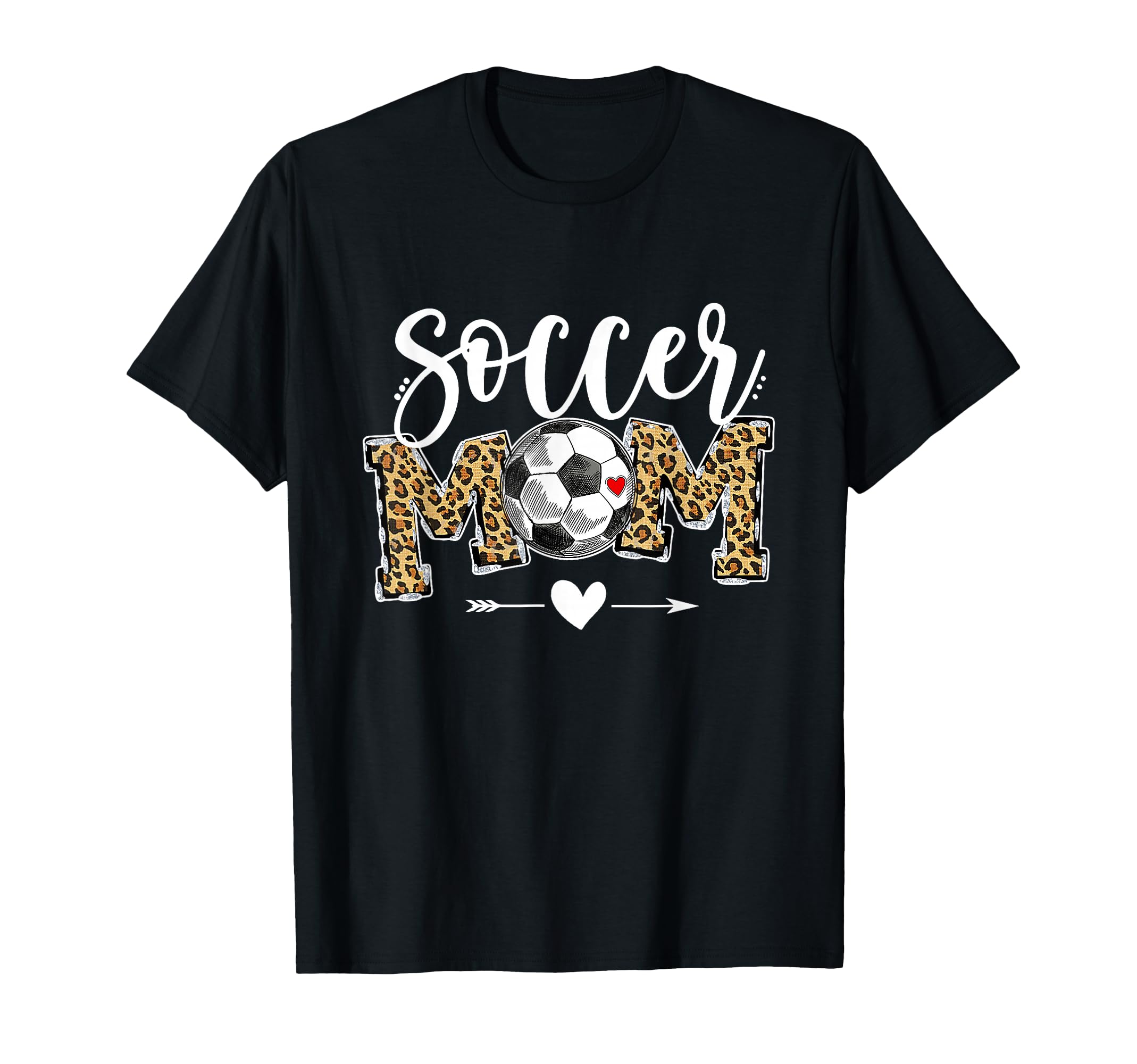 Soccer Mom Leopard Funny Soccer Mom T-Shirt - Custom Art Print Unisex