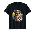 Bernese Mountain Dog Soccer Bernese T-Shirt - Novelty Apparel for Adults