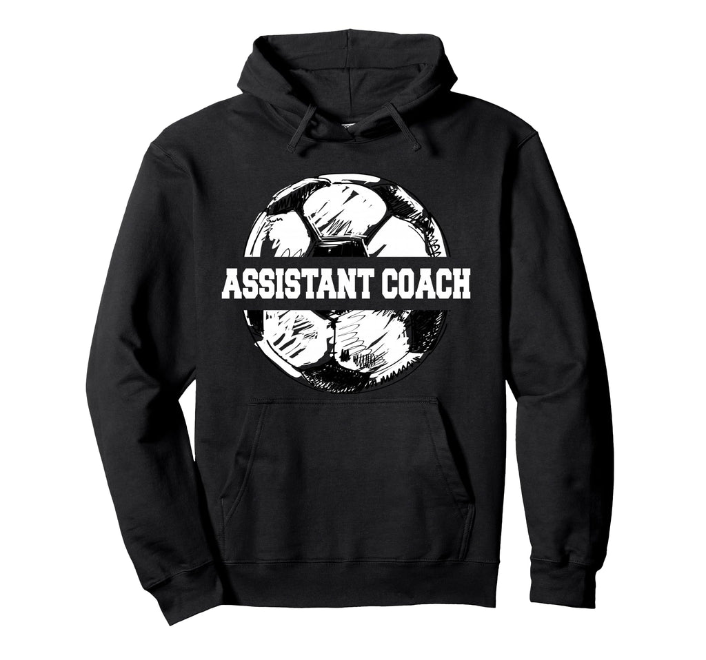 Soccer Assistant Coach Soccer Ball Split Hoodie - Graphic Print Unisex