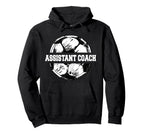 Soccer Assistant Coach Soccer Ball Split Hoodie - Graphic Print Unisex