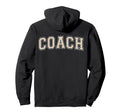 Coach Sports Trainer Antique White Hoodie - Trendy Graphic for Adults