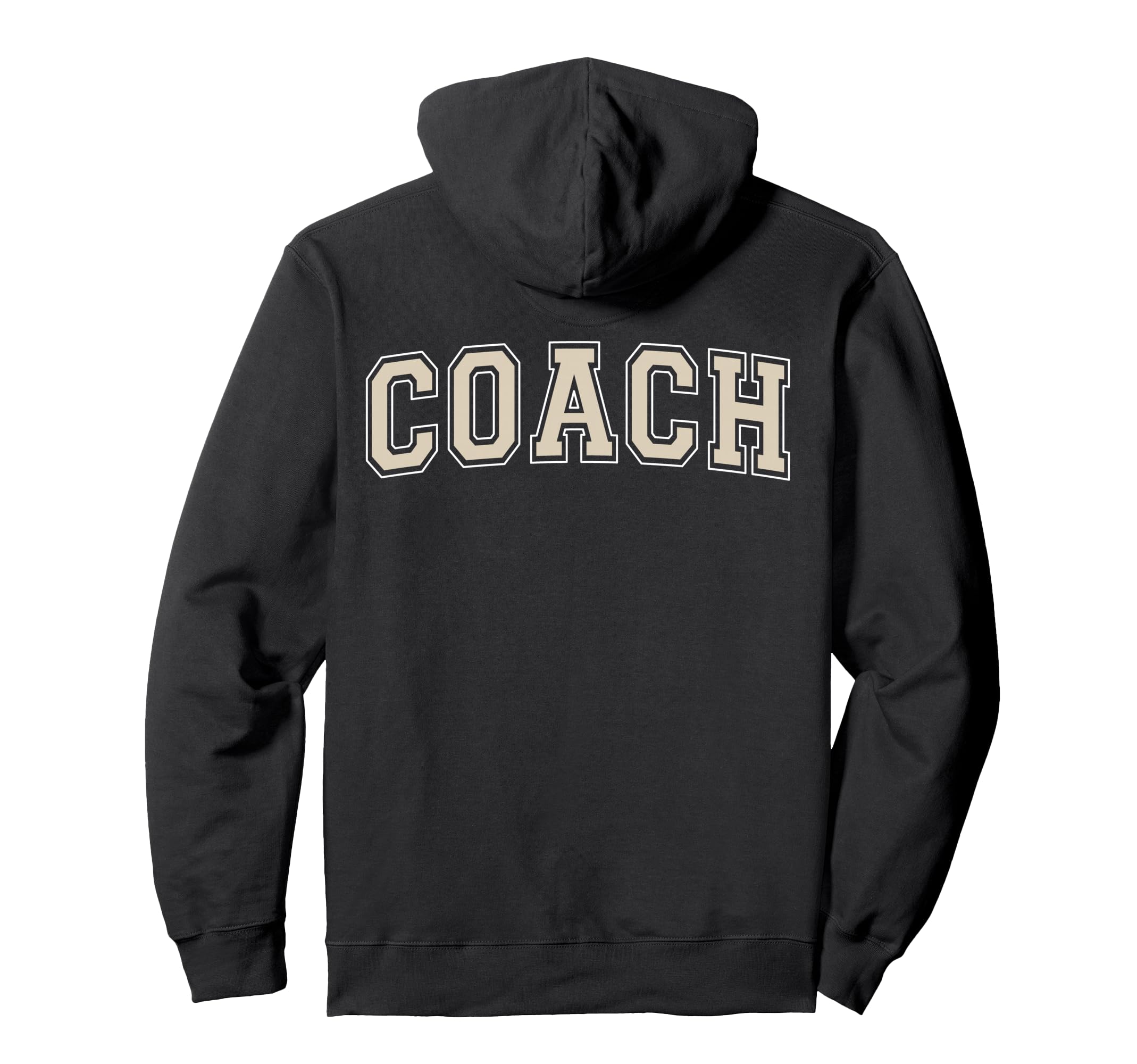 Coach Sports Trainer Antique White Hoodie - Trendy Graphic for Adults