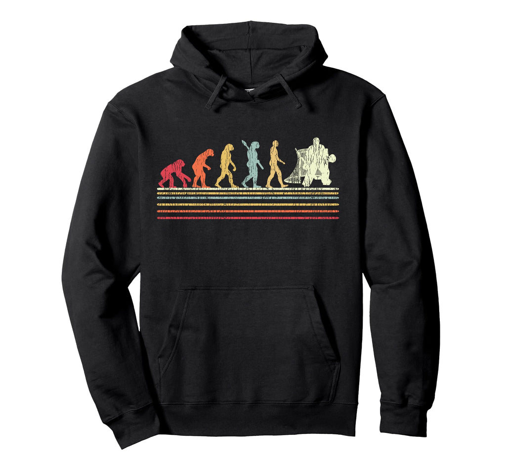 Ice Hockey Goalie Goalkeeper Evolution Hoodie - Unique Graphic Unisex