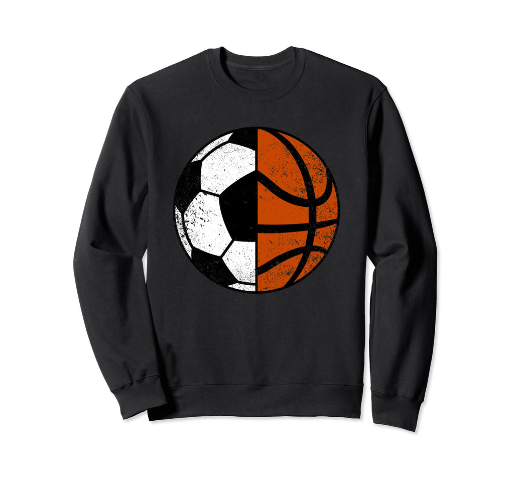 Soccer Basketball Player Funny Sweatshirt - Unique Graphic for Adults