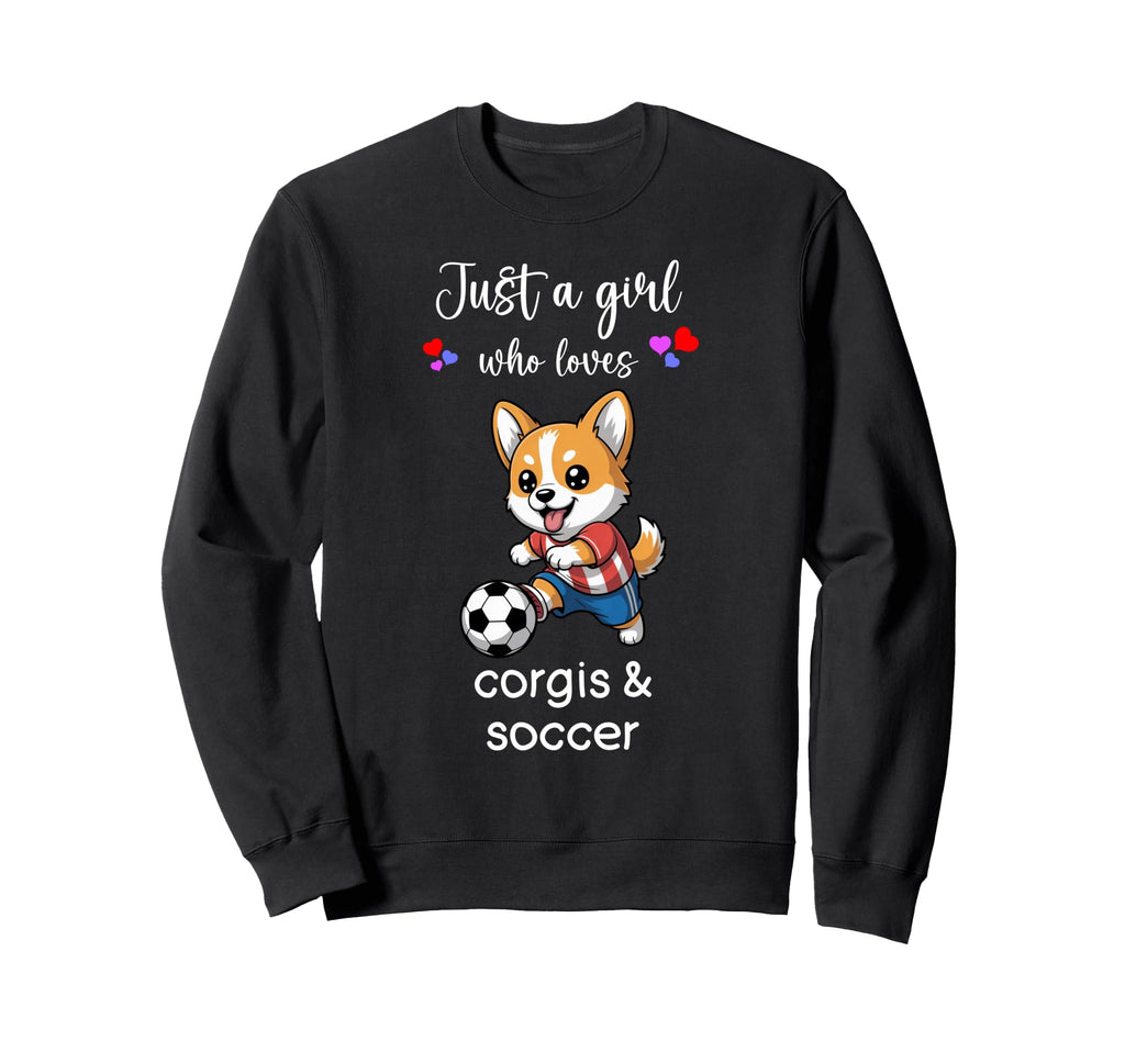 Corgi Soccer Corgi Soccer Sweatshirt - Casual Everyday Wear Men Women