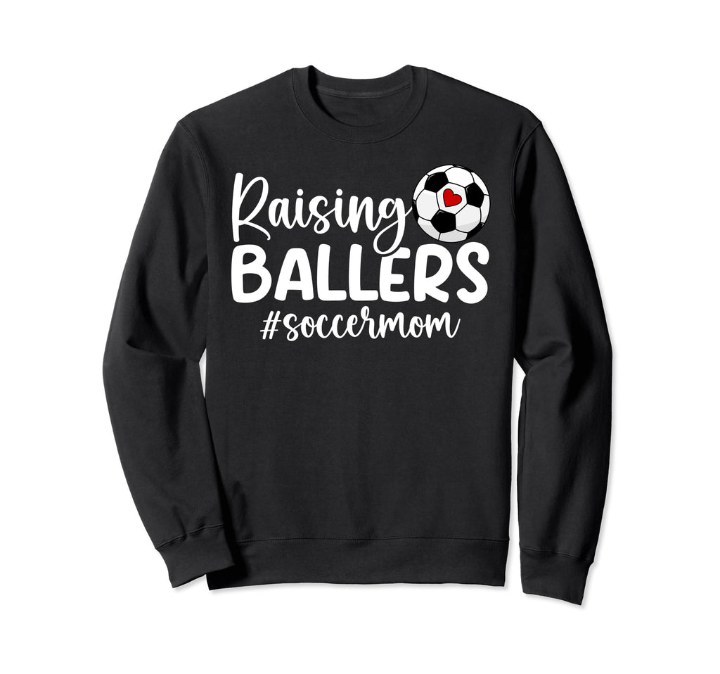 Raising Ballers Soccer Mom Soccer Sweatshirt - Aesthetic Graphic Men Women
