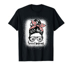 Soccer Mom Messy Bun Lovers Mother T-Shirt - Trendy Graphic Men Women