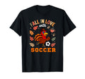 Fall Love Thanksgiving Turkey Soccer T-Shirt - Streetwear Style Unisex