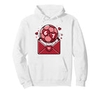 Valentine Soccer Game Love Football Card Hoodie - Novelty Apparel Unisex
