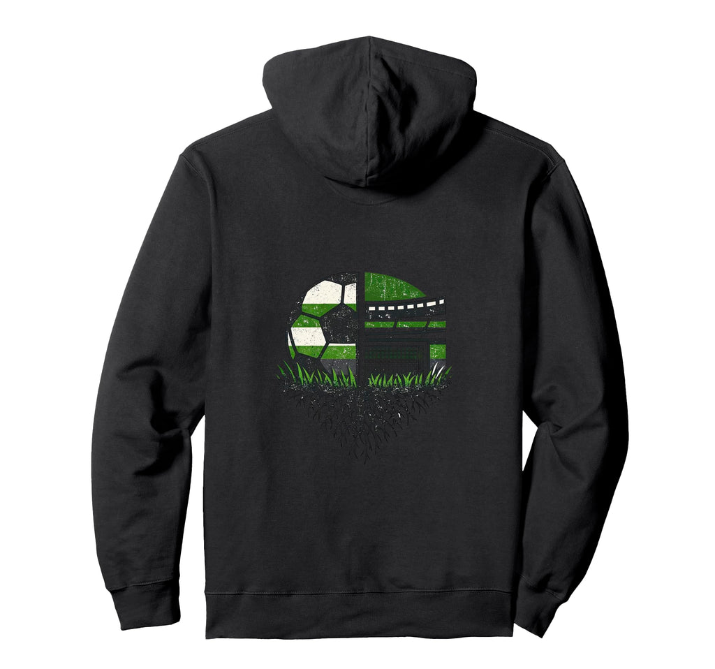 Soccer Ball Stadium Nature Hoodie - Casual Everyday Wear for Adults