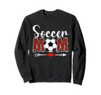 Soccer Mom Leopard Funny Sports Sweatshirt - Minimalist Print Unisex
