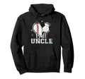 Ball Uncle Baseball Soccer Heart Hoodie - Casual Everyday Wear for Adults