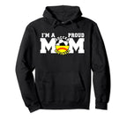 Im Proud Mom Funny Soccer Softball Mom Hoodie - Unique Graphic for Adults
