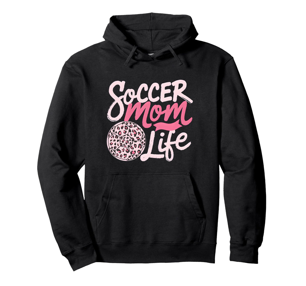 Soccer Mom Life Leopard Mama Hoodie - Casual Everyday Wear for Adults