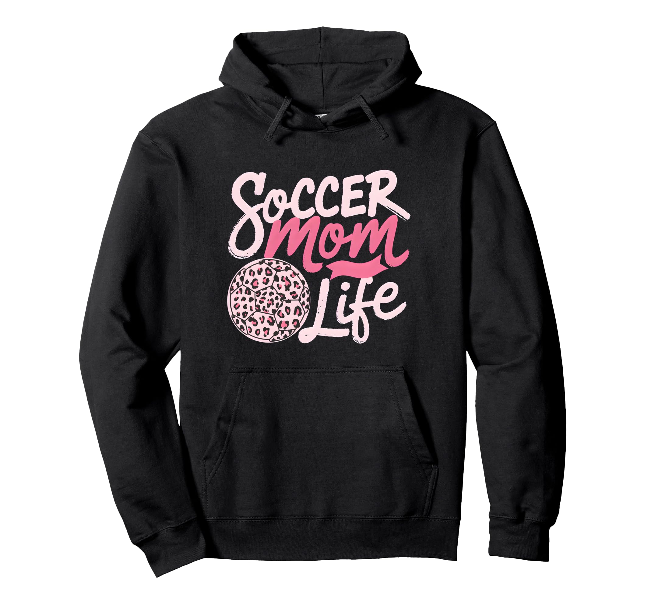 Soccer Mom Life Leopard Mama Hoodie - Casual Everyday Wear for Adults