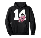14 Soccer Birthday Gift Soccer Fan Sports Hoodie - Custom Art Print Unisex