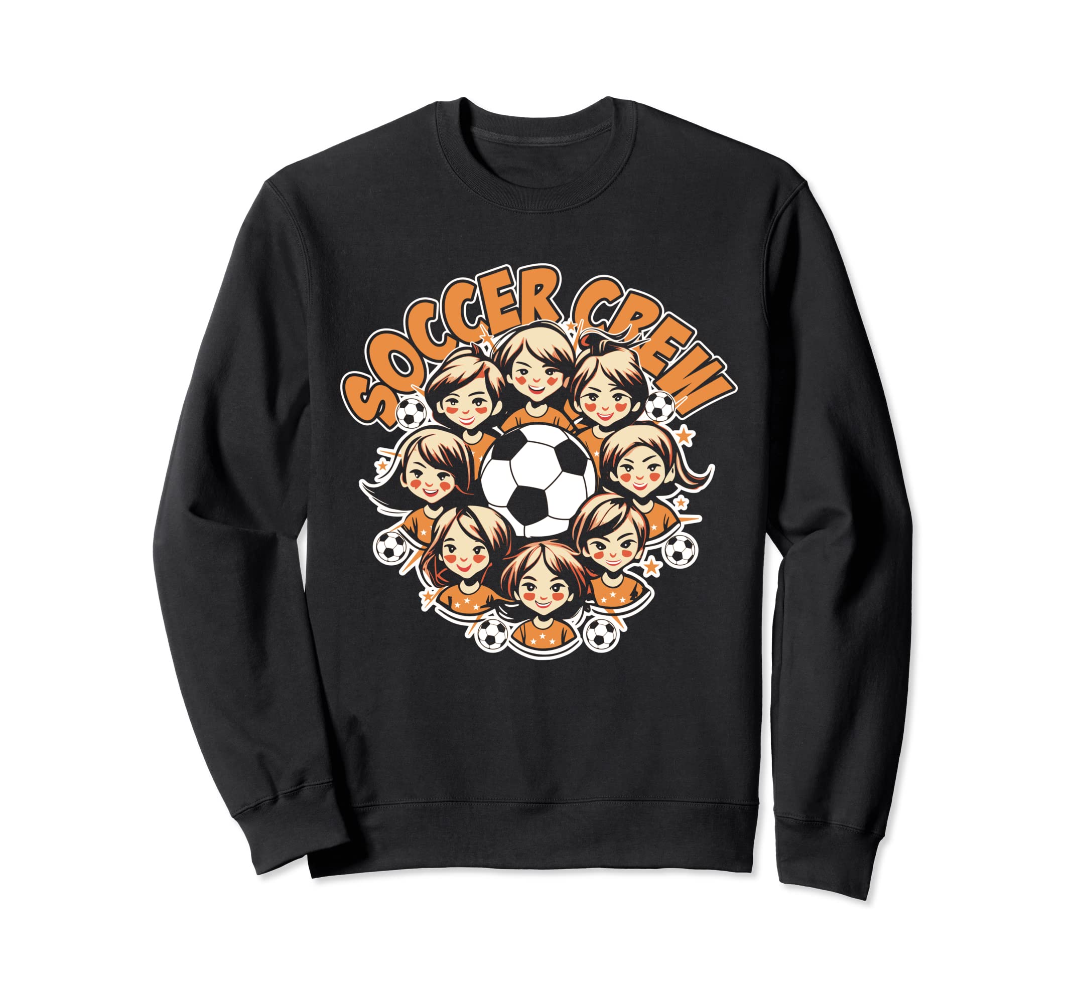 Soccer Ladies Crew Soccer Team Sweatshirt - Fun Novelty Design for Adults