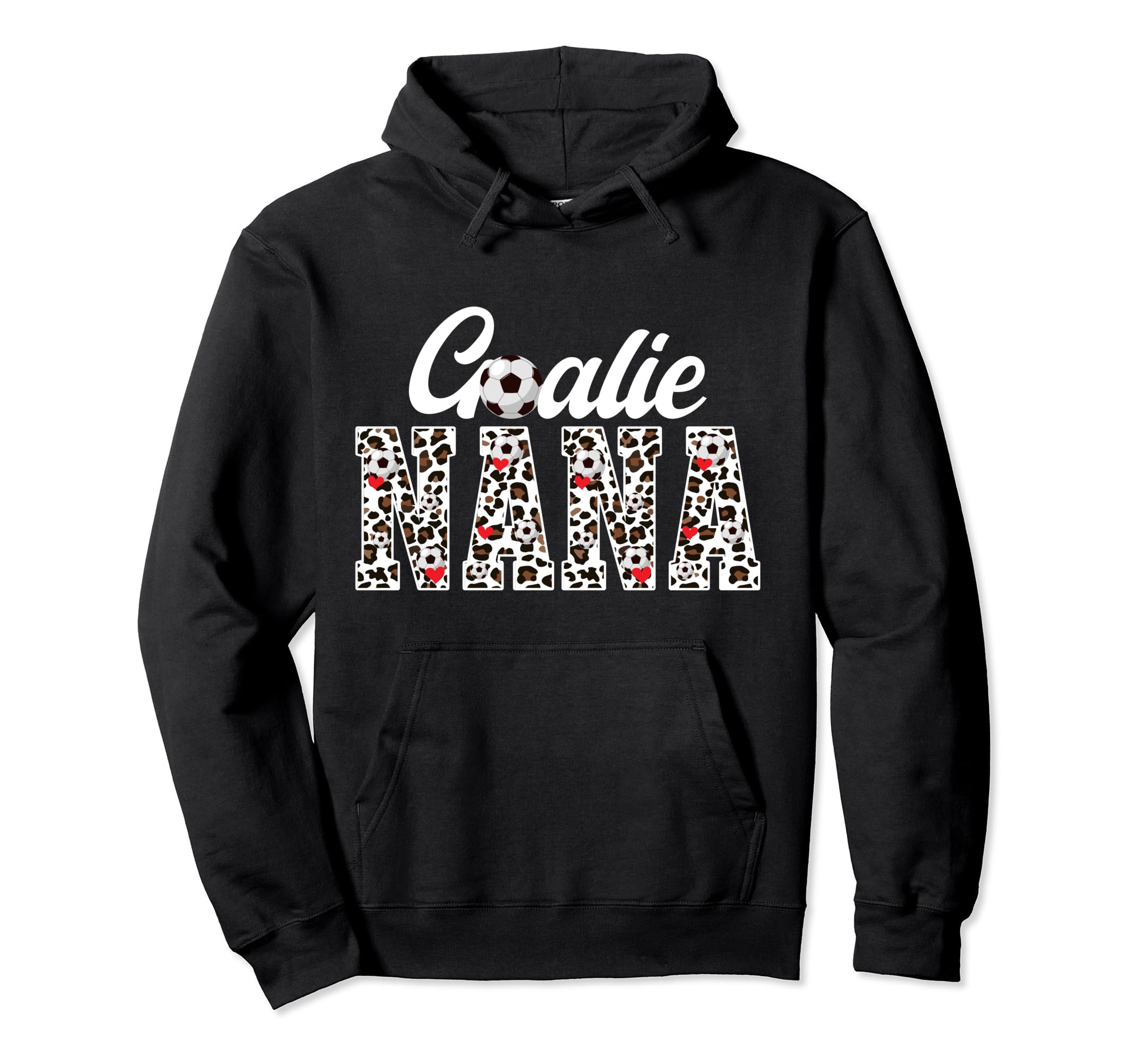 Soccer Goalie Nana Leopard Nana Soccer Hoodie - Minimalist Print Men Women