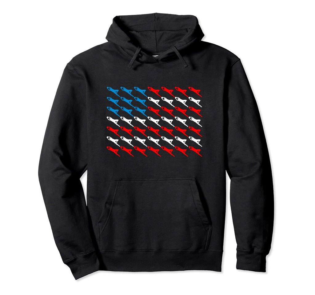 Soccer Goalie American Flag Hoodie - Casual Everyday Wear Unisex