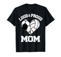 Loud Proud Mom Soccer Volleyball Heart T-Shirt - Trendy Graphic for Adults