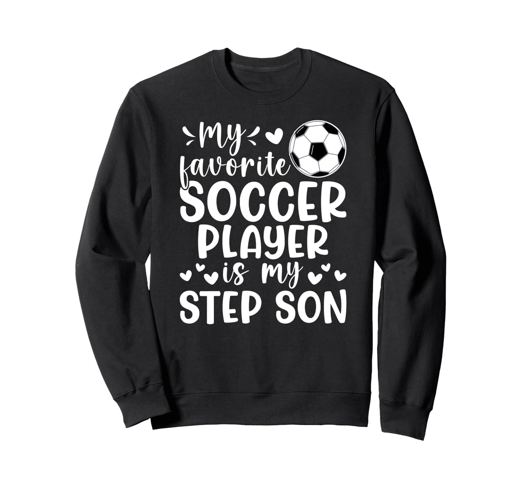 Proud Soccer Step Mom Soccer Player Sweatshirt - Trendy Graphic Unisex