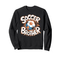 Soccer Brother Sketch Ball Sweatshirt - Unique Graphic Men Women