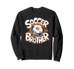 Soccer Brother Sketch Ball Sweatshirt - Unique Graphic Men Women