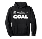 Funny Soccer Player Math Goal Lover Hoodie - Fun Novelty Design Unisex