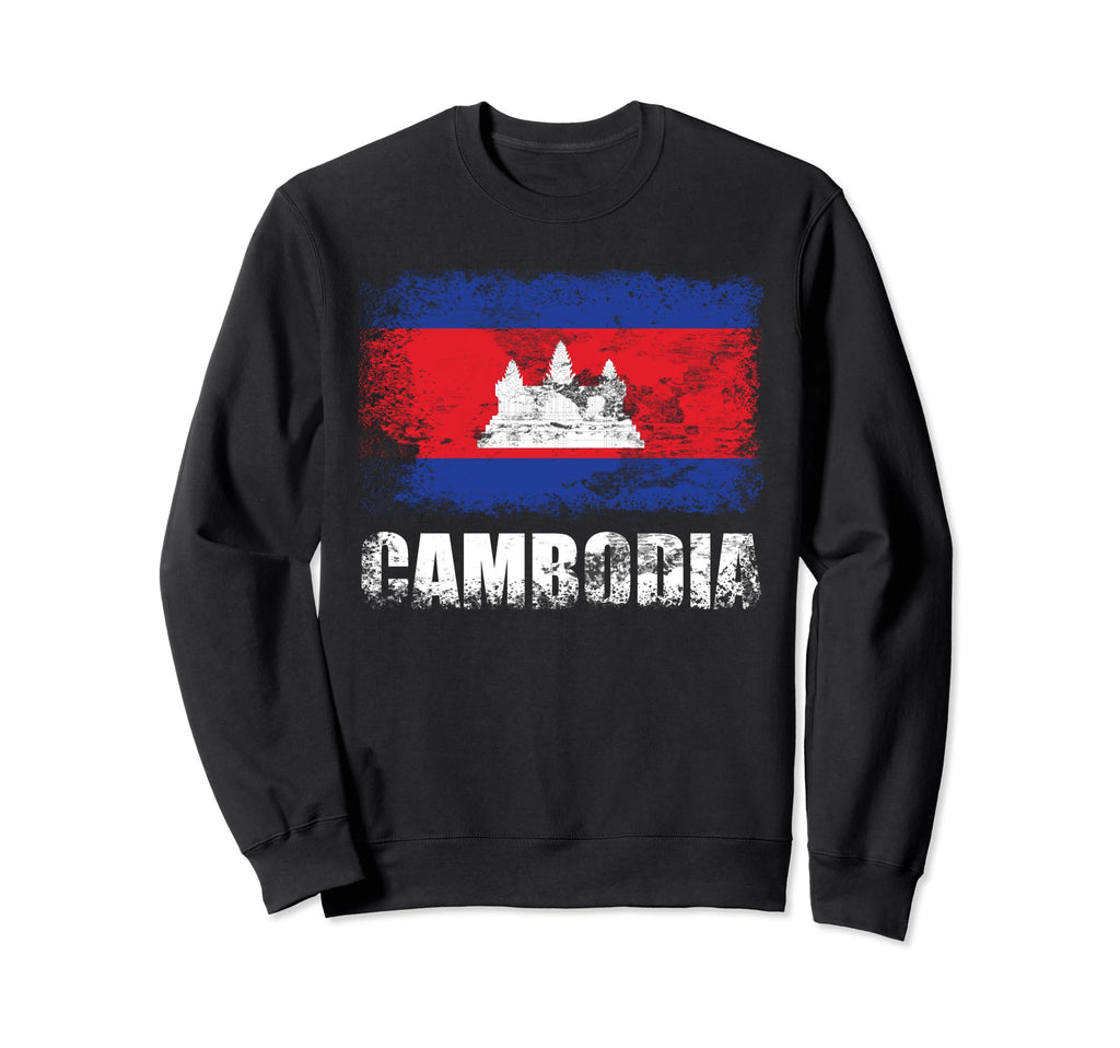 Cambodia Flag Cambodian Flag Sweatshirt - Aesthetic Graphic Men Women