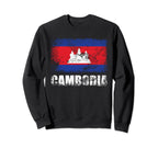 Cambodia Flag Cambodian Flag Sweatshirt - Aesthetic Graphic Men Women