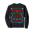 Funny Baseball Season Ugly Sweatshirt - Casual Everyday Wear for Adults