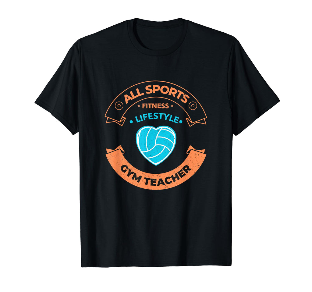 Gym Teacher Love Soccer All Sports T-Shirt - Custom Art Print for Adults