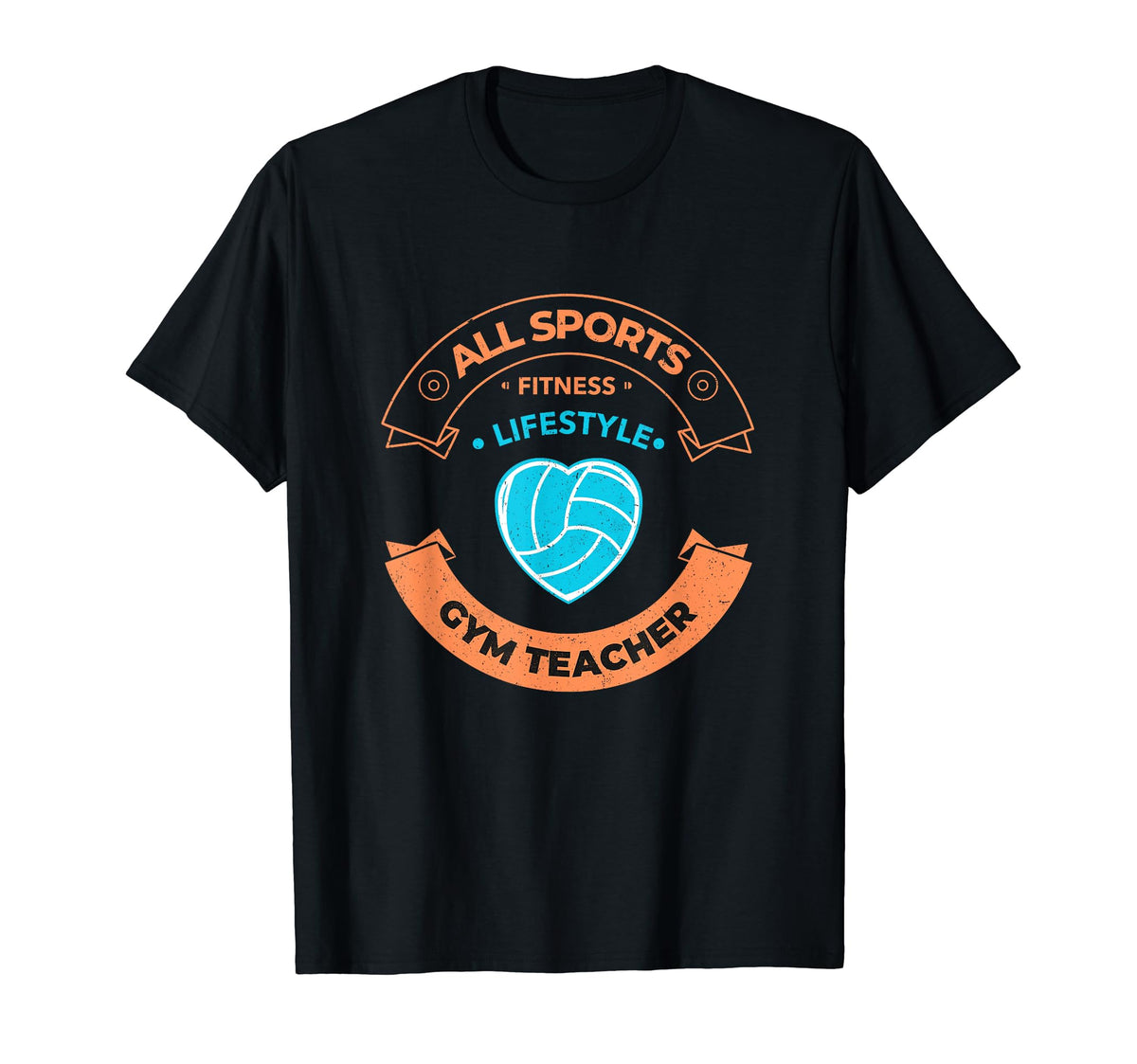 Gym Teacher Love Soccer All Sports T-Shirt - Custom Art Print for Adults