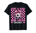 Just Who Loves Soccer Coquette Bow T-Shirt - Aesthetic Graphic Men Women