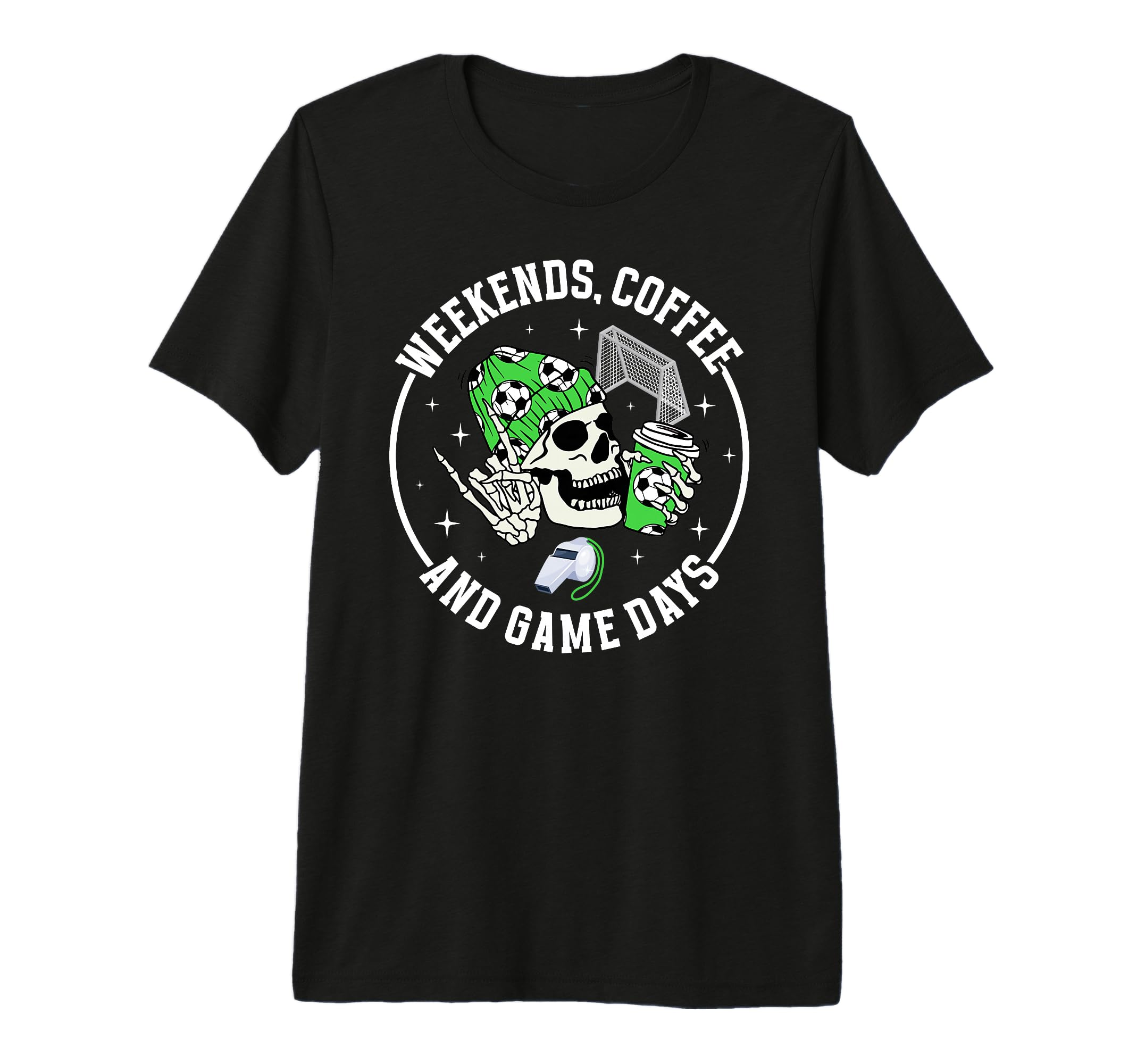 Weekends Coffee Soccer Mom Soccer Player T-Shirt - Minimalist Print Unisex
