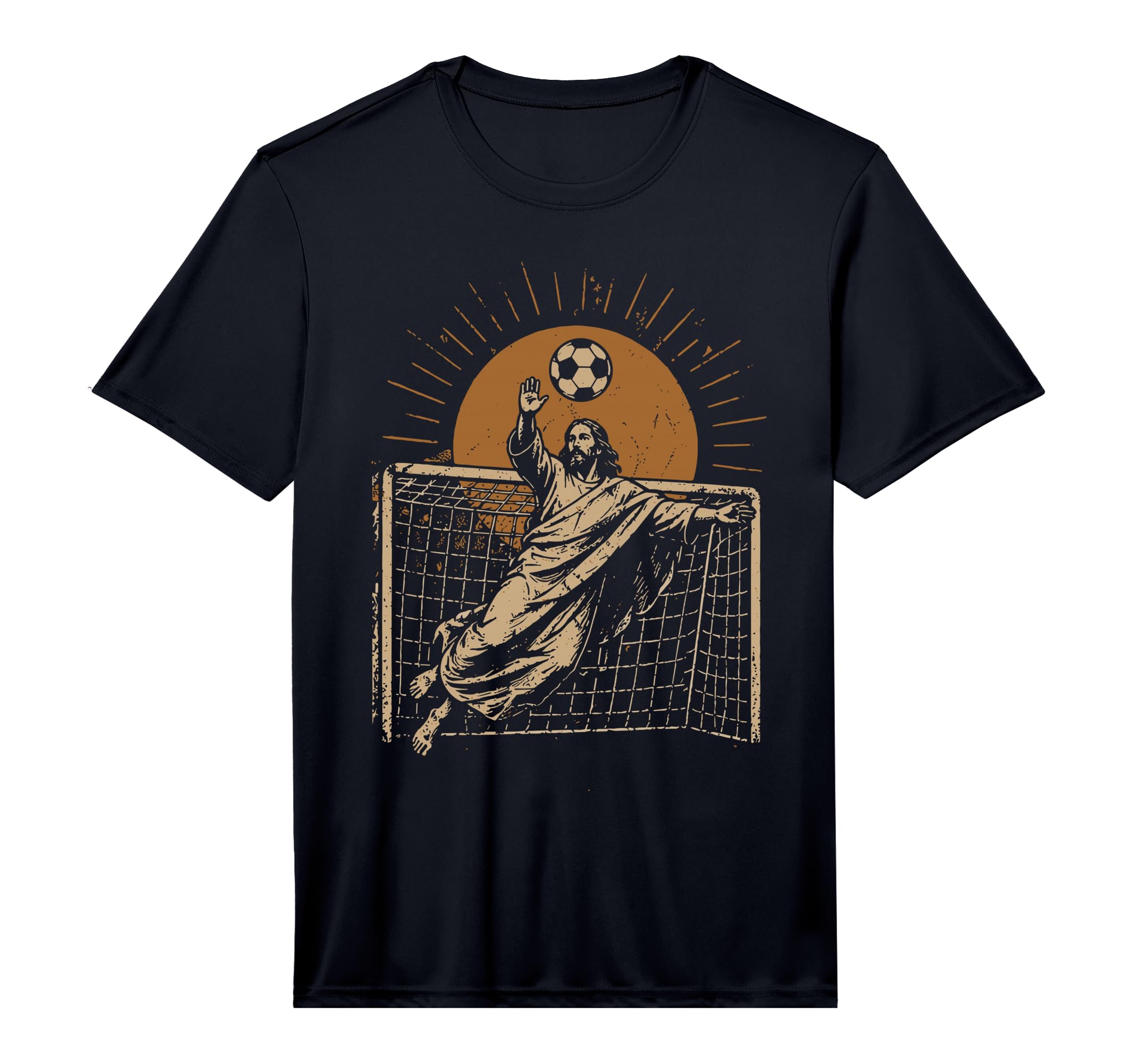 Mens Jesus Soccer Goalkeeper T-Shirt - Streetwear Style for Adults