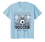 Groovy Soccer Coquette Bow T-Shirt - Casual Everyday Wear for Adults