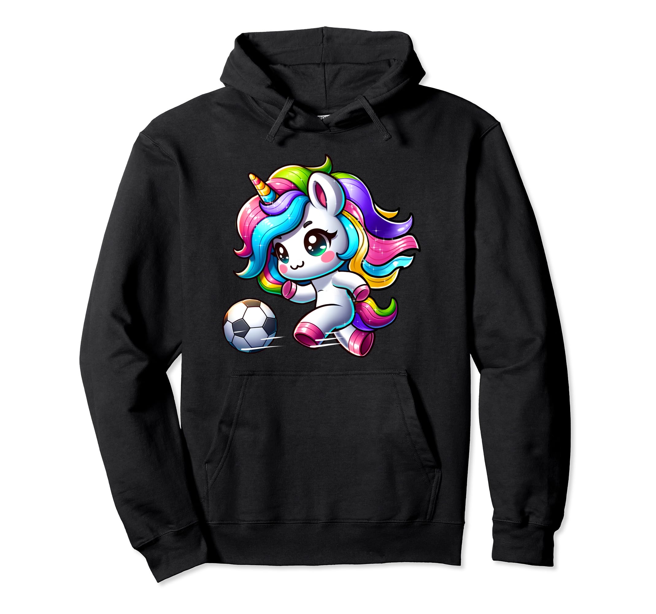 Soccer Player Unicorn Hoodie - Custom Art Print Men Women