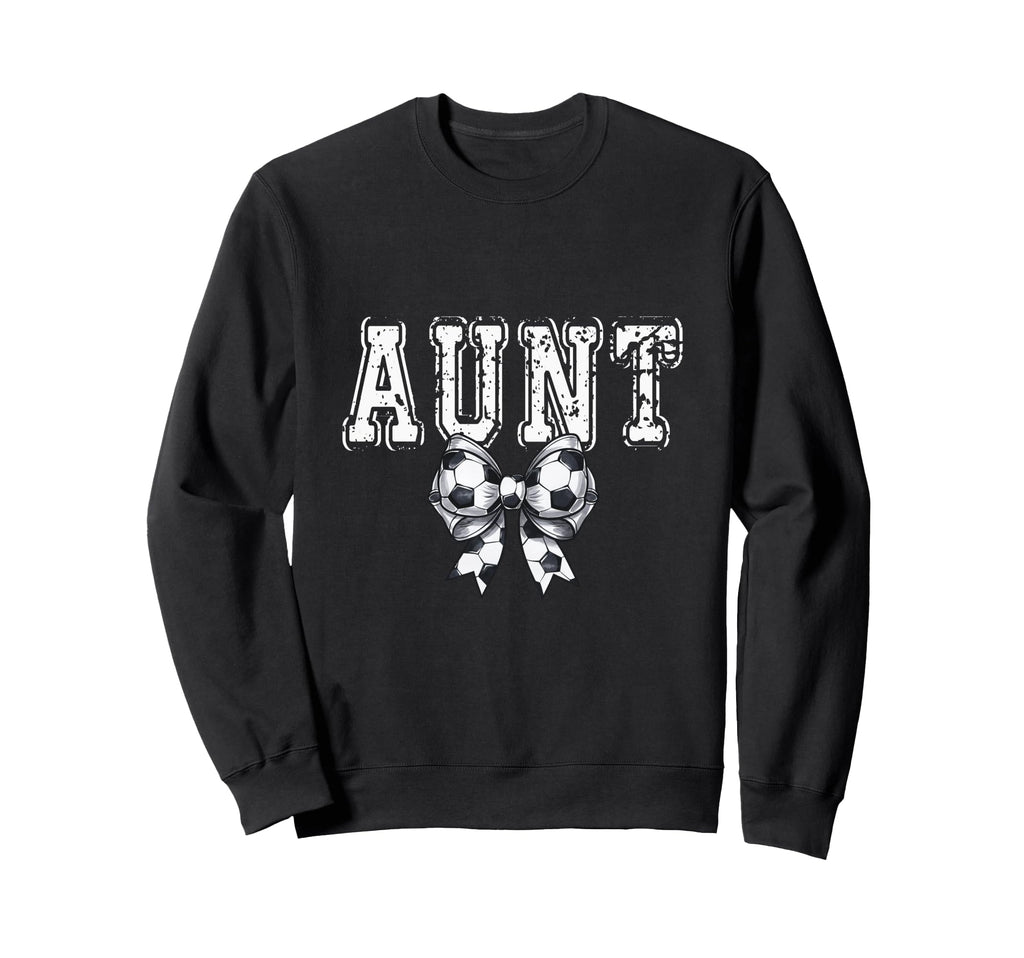 Coquette Soccer Aunt Spirit Sweatshirt - Trendy Graphic Unisex