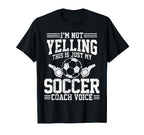 Soccer Coach Voice Funny Sports Team T-Shirt - Trendy Graphic Men Women