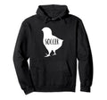 Sport Soccer Chick Hoodie - Fun Novelty Design for Adults