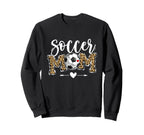 Soccer Mom Leopard Funny Soccer Sweatshirt - Minimalist Print Men Women