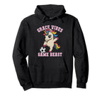 Grace Vibes Soccer Unicorn Just Who Hoodie - Custom Art Print for Adults